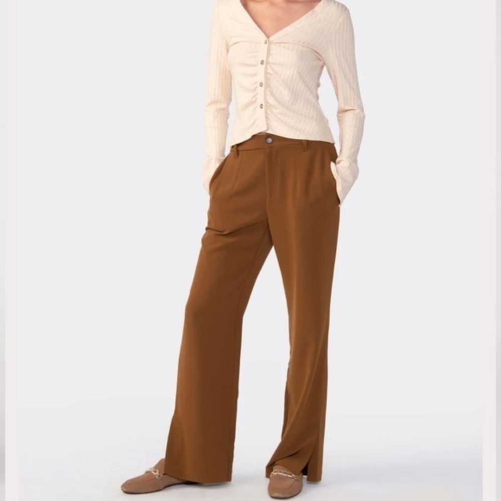 SANCTUARY NOHO TROUSER BROWN SPICE CAREERWEAR PANTS 26